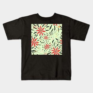 Floral Pattern Kids T-Shirt